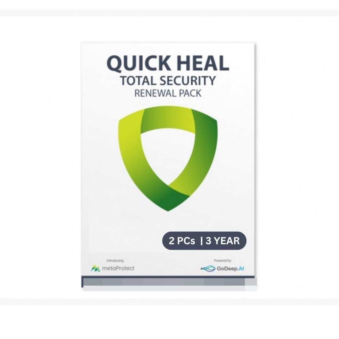 Quick Heal Total Upgrade (Renewal)
2 PCs 3 years (Single key)